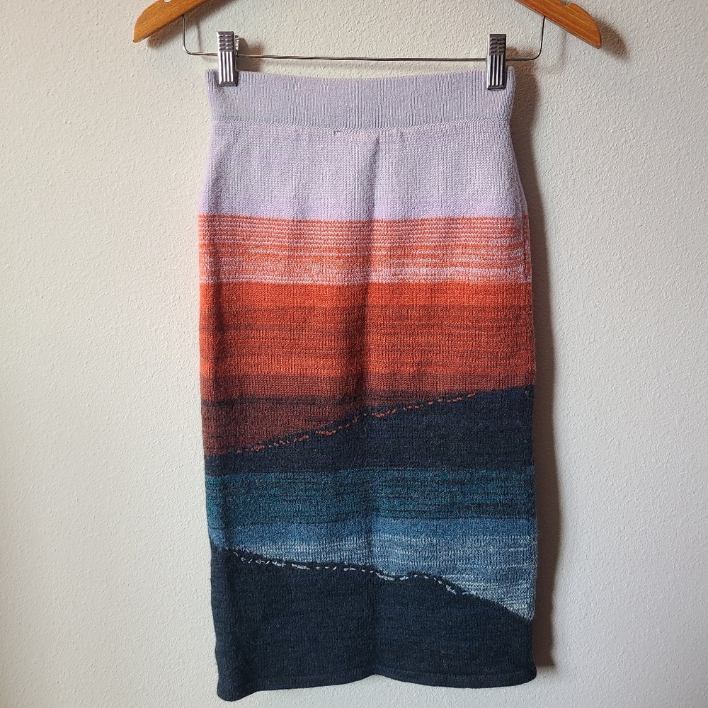 Anthropologie Multicolor Knit Skirt - Picture 6 of 9